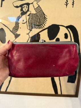 Hobo Wine Red Leather Wallet